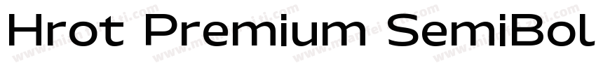Hrot Premium SemiBold字体转换